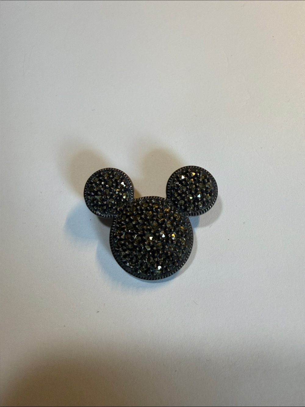 Mickey Mouse Marcasite Icon Pin